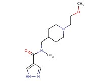 N-{[1-(2-methoxyethyl)piperidin-4-yl]methyl}-N-methyl-1H-pyrazole-4-carboxamide
