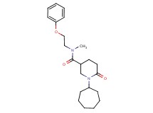 1-cycloheptyl-N-methyl-6-oxo-N-(2-phenoxyethyl)-3-piperidinecarboxamide