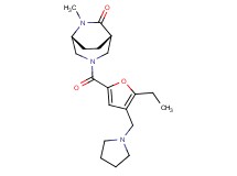 (1S*,5R*)-3-[5-ethyl-4-(1-pyrrolidinylmethyl)-2-furoyl]-6-methyl-3,6-diazabicyclo[3.2.2]nonan-7-one