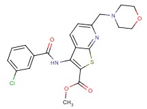 methyl 3-[(3-chlorobenzoyl)amino]-6-(4-morpholinylmethyl)thieno[2,3-b]pyridine-2-carboxylate