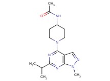 N-[1-(6-isopropyl-1-methyl-1H-pyrazolo[3,4-d]pyrimidin-4-yl)-4-piperidinyl]acetamide