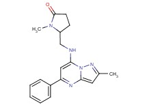 1-methyl-5-{[(2-methyl-5-phenylpyrazolo[1,5-a]pyrimidin-7-yl)amino]methyl}pyrrolidin-2-one
