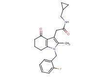 N-(cyclopropylmethyl)-2-[1-(2-fluorobenzyl)-2-methyl-4-oxo-4,5,6,7-tetrahydro-1H-indol-3-yl]acetamide