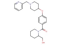 [1-(4-{[1-(2-pyridinylmethyl)-4-piperidinyl]oxy}benzoyl)-2-piperidinyl]methanol