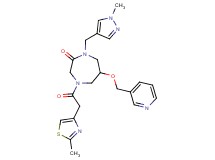 1-[(1-methyl-1H-pyrazol-4-yl)methyl]-4-[(2-methyl-1,3-thiazol-4-yl)acetyl]-6-(3-pyridinylmethoxy)-1,4-diazepan-2-one