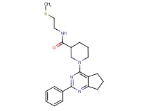 N-[2-(methylthio)ethyl]-1-(2-phenyl-6,7-dihydro-5H-cyclopenta[d]pyrimidin-4-yl)-3-piperidinecarboxamide