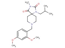 8-(2,4-dimethoxybenzyl)-1-isobutyl-3-methyl-1,3,8-triazaspiro[4.5]decane-2,4-dione
