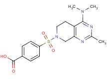 4-{[4-(dimethylamino)-2-methyl-5,8-dihydropyrido[3,4-d]pyrimidin-7(6H)-yl]sulfonyl}benzoic acid