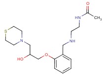 N-[2-({2-[2-hydroxy-3-(4-thiomorpholinyl)propoxy]benzyl}amino)ethyl]acetamide