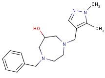 1-benzyl-4-[(1,5-dimethyl-1H-pyrazol-4-yl)methyl]-1,4-diazepan-6-ol