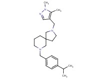 2-[(1,5-dimethyl-1H-pyrazol-4-yl)methyl]-7-(4-isopropylbenzyl)-2,7-diazaspiro[4.5]decane