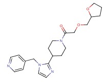 4-[(2-{1-[(tetrahydrofuran-2-ylmethoxy)acetyl]piperidin-4-yl}-1H-imidazol-1-yl)methyl]pyridine