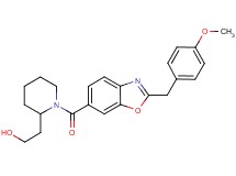2-(1-{[2-(4-methoxybenzyl)-1,3-benzoxazol-6-yl]carbonyl}-2-piperidinyl)ethanol