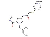 (4R)-N-methyl-1-[(2E)-2-methylbut-2-en-1-yl]-4-{[(pyridin-4-ylthio)acetyl]amino}-L-prolinamide