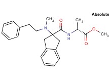 methyl N-({2-[methyl(2-phenylethyl)amino]-2,3-dihydro-1H-inden-2-yl}carbonyl)-D-alaninate