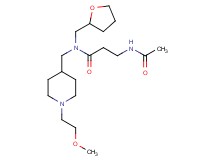 N~3~-acetyl-N~1~-{[1-(2-methoxyethyl)-4-piperidinyl]methyl}-N~1~-(tetrahydro-2-furanylmethyl)-beta-alaninamide