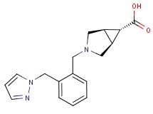 (1R*,5S*,6r)-3-[2-(1H-pyrazol-1-ylmethyl)benzyl]-3-azabicyclo[3.1.0]hexane-6-carboxylic acid