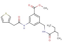 methyl 3-{[(2-ethylbutanoyl)amino]methyl}-5-[(3-thienylacetyl)amino]benzoate
