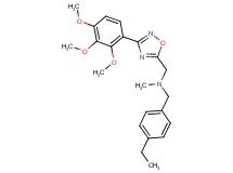 (4-ethylbenzyl)methyl{[3-(2,3,4-trimethoxyphenyl)-1,2,4-oxadiazol-5-yl]methyl}amine