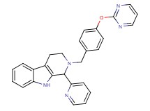 1-(2-pyridinyl)-2-[4-(2-pyrimidinyloxy)benzyl]-2,3,4,9-tetrahydro-1H-beta-carboline