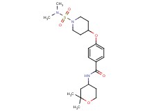 4-({1-[(dimethylamino)sulfonyl]-4-piperidinyl}oxy)-N-(2,2-dimethyltetrahydro-2H-pyran-4-yl)benzamide