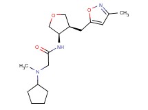 N~2~-cyclopentyl-N~2~-methyl-N~1~-{(3R*,4S*)-4-[(3-methylisoxazol-5-yl)methyl]tetrahydrofuran-3-yl}glycinamide