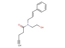 N-(2-hydroxyethyl)-N-[(2E)-3-phenylprop-2-en-1-yl]pent-4-ynamide