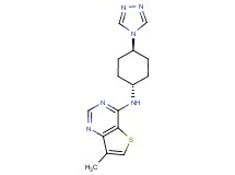 7-methyl-N-[trans-4-(4H-1,2,4-triazol-4-yl)cyclohexyl]thieno[3,2-d]pyrimidin-4-amine