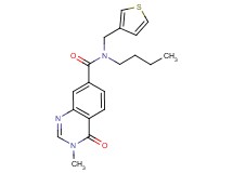 N-butyl-3-methyl-4-oxo-N-(3-thienylmethyl)-3,4-dihydroquinazoline-7-carboxamide