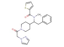 N-methyl-N-{2-phenyl-1-[1-(1H-pyrazol-1-ylacetyl)-4-piperidinyl]ethyl}-2-thiophenecarboxamide