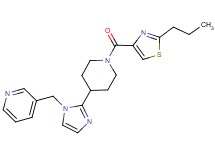 3-[(2-{1-[(2-propyl-1,3-thiazol-4-yl)carbonyl]piperidin-4-yl}-1H-imidazol-1-yl)methyl]pyridine