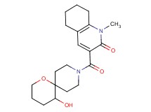3-[(5-hydroxy-1-oxa-9-azaspiro[5.5]undec-9-yl)carbonyl]-1-methyl-5,6,7,8-tetrahydroquinolin-2(1H)-one