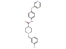 1-(3-chlorobenzyl)-N-[4-(3-pyridinyloxy)phenyl]-4-piperidinecarboxamide