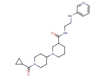 1'-(cyclopropylcarbonyl)-N-[2-(pyridin-3-ylamino)ethyl]-1,4'-bipiperidine-3-carboxamide