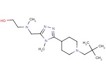 2-[({5-[1-(2,2-dimethylpropyl)piperidin-4-yl]-4-methyl-4H-1,2,4-triazol-3-yl}methyl)(methyl)amino]ethanol