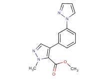 methyl 1-methyl-4-[3-(1H-pyrazol-1-yl)phenyl]-1H-pyrazole-5-carboxylate