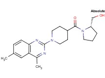 ((2S)-1-{[1-(4,6-dimethyl-2-quinazolinyl)-4-piperidinyl]carbonyl}-2-pyrrolidinyl)methanol