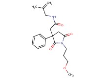 2-[1-(3-methoxypropyl)-2,5-dioxo-3-phenyl-3-pyrrolidinyl]-N-(2-methyl-2-propen-1-yl)acetamide