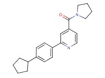 2-(4-cyclopentylphenyl)-4-(pyrrolidin-1-ylcarbonyl)pyridine