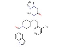 N-[1-[1-(1H-indol-5-ylcarbonyl)-4-piperidinyl]-2-(2-methylphenyl)ethyl]-N-methyl-2-(1H-pyrazol-1-yl)acetamide