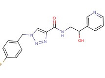 1-(4-fluorobenzyl)-N-[2-hydroxy-2-(3-pyridinyl)ethyl]-1H-1,2,3-triazole-4-carboxamide