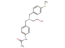 N-[4-({(2-hydroxyethyl)[4-(methylthio)benzyl]amino}methyl)phenyl]acetamide