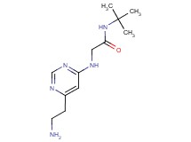 2-{[6-(2-aminoethyl)pyrimidin-4-yl]amino}-N-(tert-butyl)acetamide