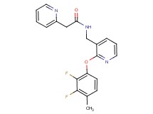 N-{[2-(2,3-difluoro-4-methylphenoxy)-3-pyridinyl]methyl}-2-(2-pyridinyl)acetamide