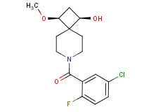 (1R*,3S*)-7-(5-chloro-2-fluorobenzoyl)-3-methoxy-7-azaspiro[3.5]nonan-1-ol