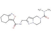 N,N-dimethyl-2-{[(4,5,6,7-tetrahydro-2,1-benzisoxazol-3-ylcarbonyl)amino]methyl}-6,7-dihydropyrazolo[1,5-a]pyrazine-5(4H)-carboxamide