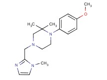 1-(4-methoxyphenyl)-2,2-dimethyl-4-[(1-methyl-1H-imidazol-2-yl)methyl]piperazine