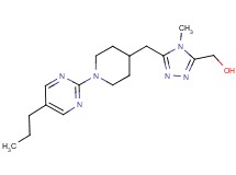 (4-methyl-5-{[1-(5-propylpyrimidin-2-yl)piperidin-4-yl]methyl}-4H-1,2,4-triazol-3-yl)methanol