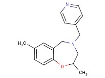 2,7-dimethyl-4-(4-pyridinylmethyl)-2,3,4,5-tetrahydro-1,4-benzoxazepine
