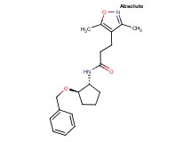 N-[(1R,2R)-2-(benzyloxy)cyclopentyl]-3-(3,5-dimethylisoxazol-4-yl)propanamide